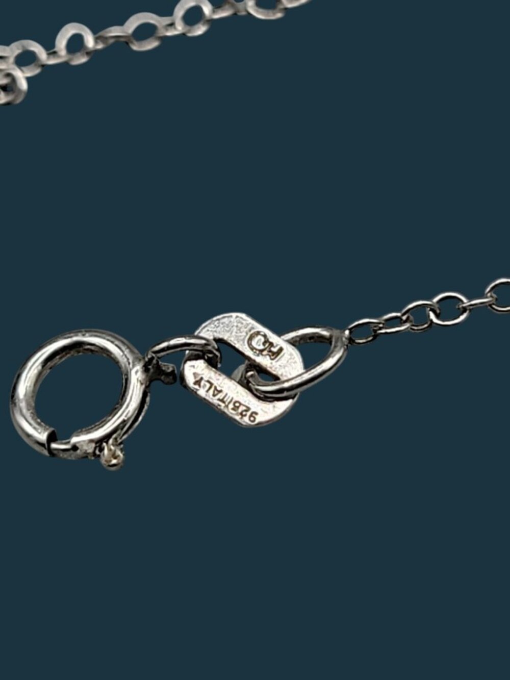 Charles Winston Sterling Silver Diamond Circle Pendant Necklace 19" 925 Chain CW - Picture 10 of 14